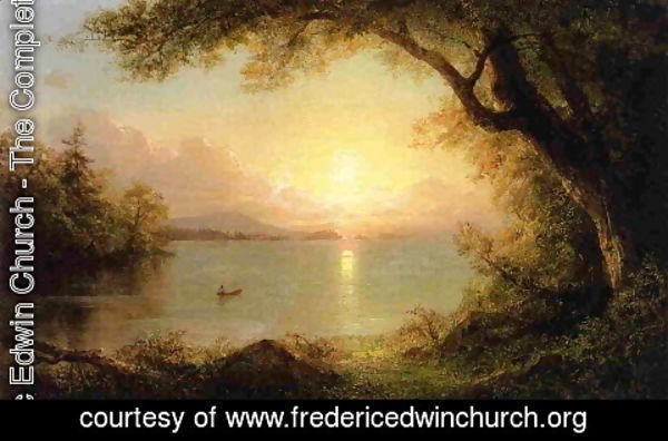 Frederic Edwin Church - Lake Scene