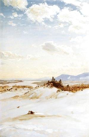 Frederic Edwin Church - Winter Scene, Olana