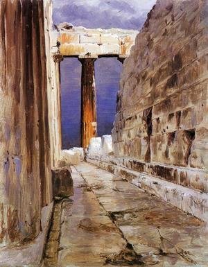 Frederic Edwin Church - North Peristyle, Parthenon, Athens