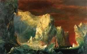 Frederic Edwin Church - Study for "The Icebergs"