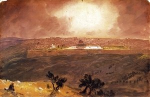 Frederic Edwin Church - Jerusalem from the Mount of Olives I