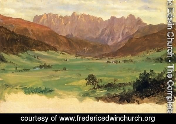 Frederic Edwin Church - Hinter Schonau and Reiteralp Mountains, Bavaria