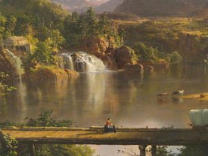 Frederic Edwin Church - New England Scenery (detail)