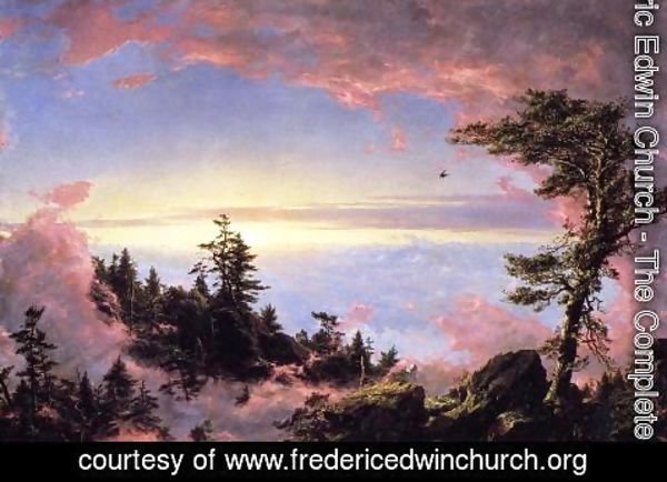Frederic Edwin Church - Above The Clouds At Sunrise