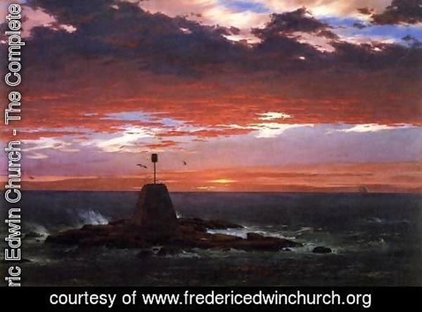 Frederic Edwin Church - Beacon  Off Mount Desert Island