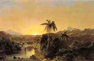 Frederic Edwin Church - Sunset in Equador