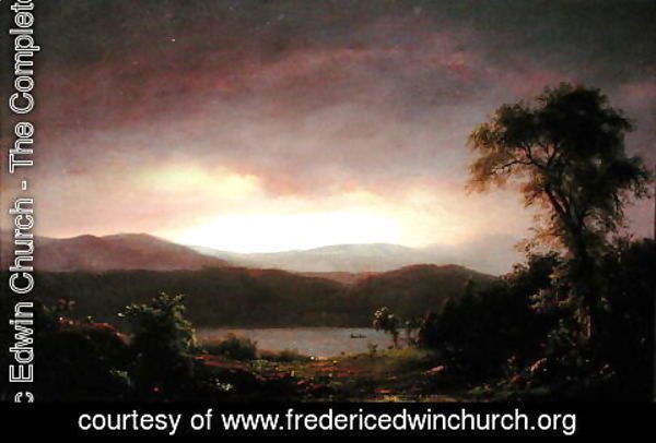 Frederic Edwin Church - A Catskill Landscape, c.1858-60