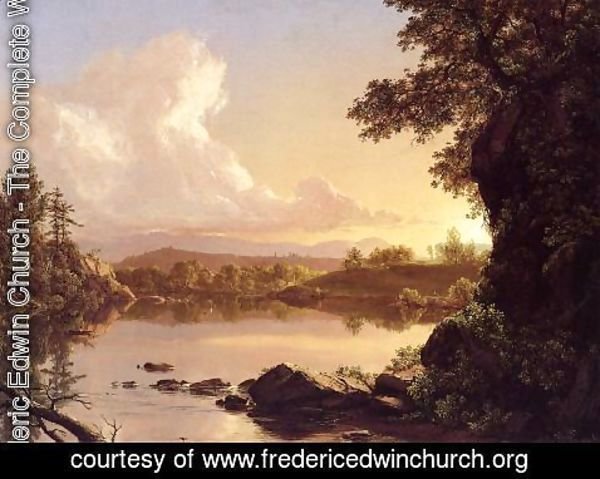 Frederic Edwin Church - Scene on the Catskill Creek, New York