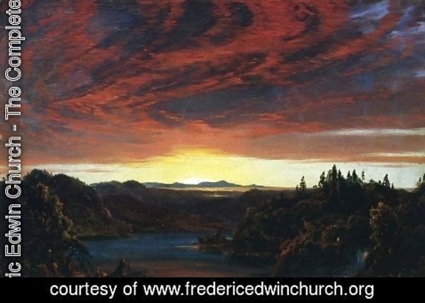Frederic Edwin Church - Twilight, a Sketch