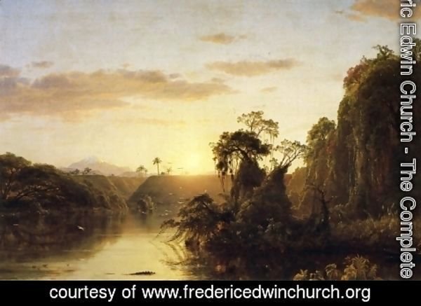 Frederic Edwin Church - Scene on the Magdalena I