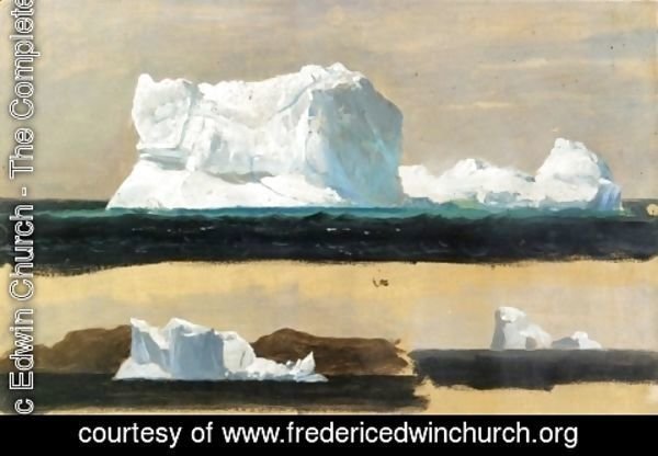 Frederic Edwin Church - Icebergs, Twillingate, Newfoundland