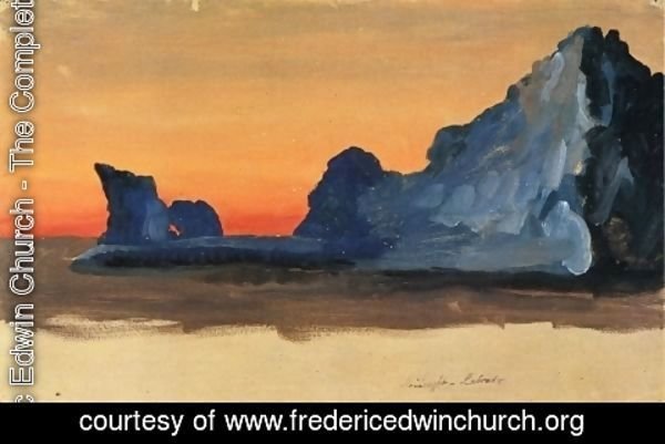 Frederic Edwin Church - Icebergs at Midnight, Labrador