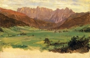 Frederic Edwin Church - Hinter Schonau and Reiteralp Mountains, Bavaria