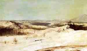 Frederic Edwin Church - View from Olana in the Snow 2