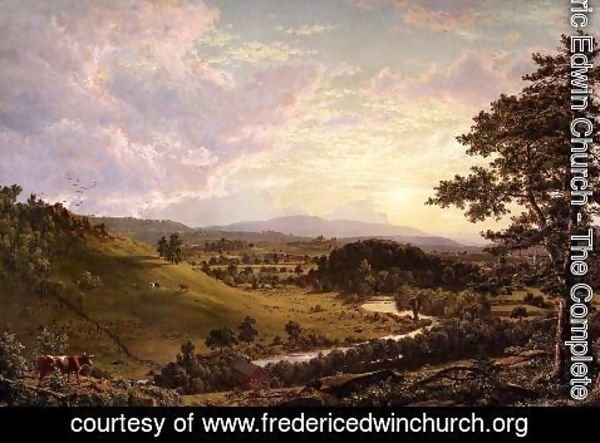 Frederic Edwin Church - View near Stockbridge, Mass.