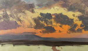 Frederic Edwin Church - Sky at sunset, Jamaica, West Indies