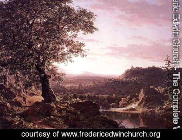 Frederic Edwin Church - July Sunset  Berkshire County  Massachusetts