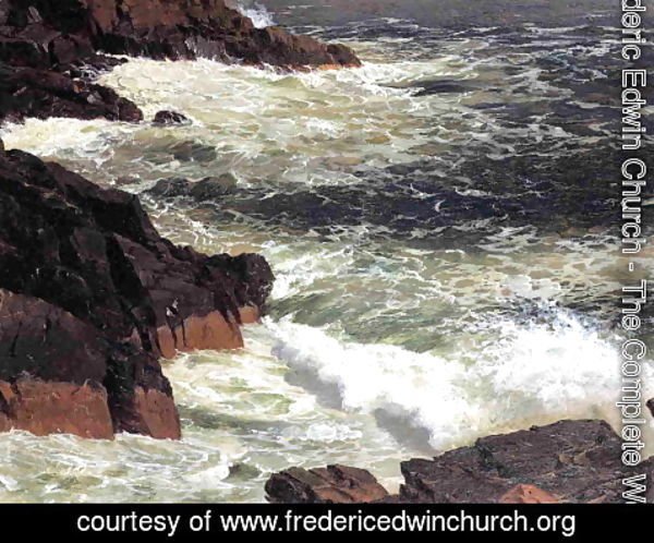 Frederic Edwin Church - Rough Surf  Mount Desert Island